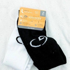 NEW Champion C9 Boys Youth 2 Pack Cushioned Over The Calf Sock 9- 2 1/2 NWT